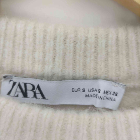 ザラ ZARA トリム付きニットセーター レディース S