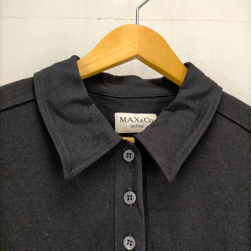 マックスアンドコー MAX & CO. active レーヨン混 ハーフボタンワンピース レディース