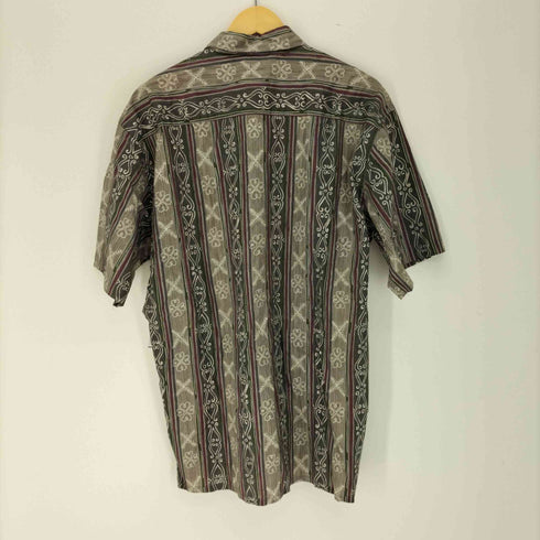 フルギ BURMA BIBAS 60 SINGLES COTTON LAWN 総柄 コットン S/S レギュラーカラー シャツ メンズ import:L