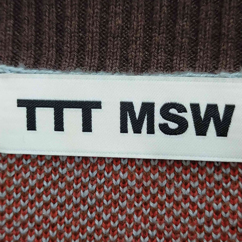 ティーモダンストリートウェア TTT_MSW Border Knit Vest メンズ M