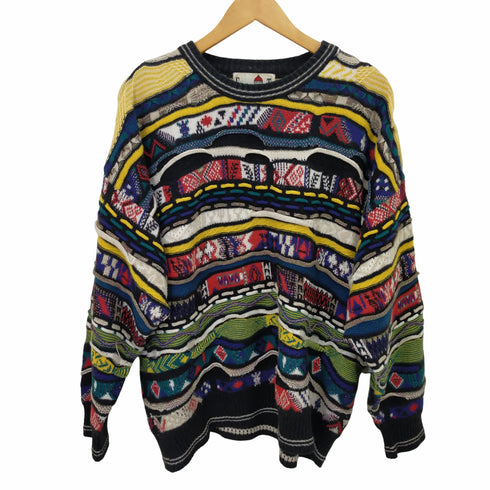 フローレンス トリコット florence tricot イタリア製クルーネック3Dニット メンズ XL
