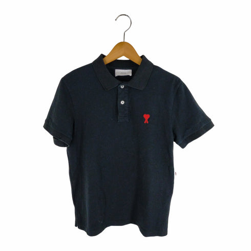 アミアレクサンドルマテュッシ AMI ALEXANDRE MATTIUSSI 22SS ハートロゴ刺しゅうポロシャツ メンズ