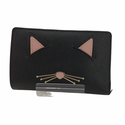 ケイトスペード Kate spade 猫 ミャオ 二つ折り財布 レディース