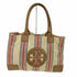 トリーバーチ TORY BURCH マルチストライプ コットントートバッグ レディース
