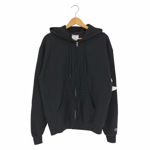 チャンピオン Champion ECO AUTHENTIC 裏起毛 袖目付き コットンポリ ジップアップパーカー メンズ import:M