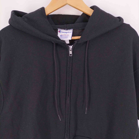 チャンピオン Champion ECO AUTHENTIC 裏起毛 袖目付き コットンポリ ジップアップパーカー メンズ import:M