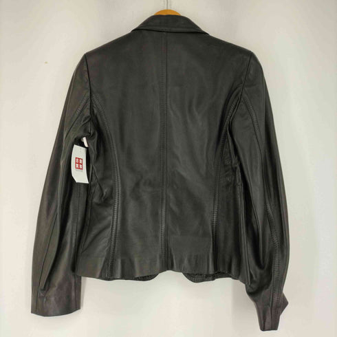 ボスヒューゴボス BOSS HUGO BOSS ラムレザーテーラードジャケット レディース EUR:40