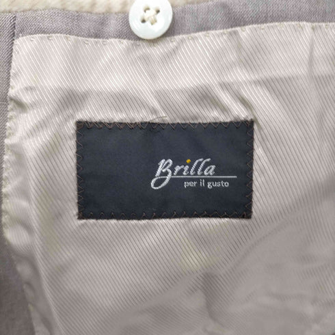 ブリッラペルイルグースト BRILLA per il gusto 3Bテーラードジャケットセットアップ メンズ 42