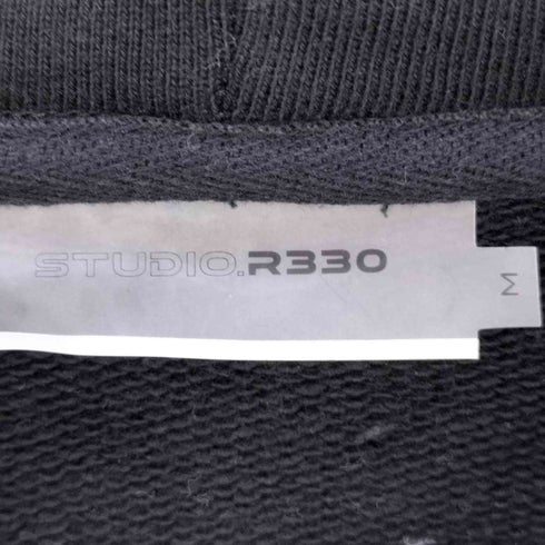 STUDIO R330 フロントプリント コンシールジップ プルオーバーパーカー レディース JPN:M