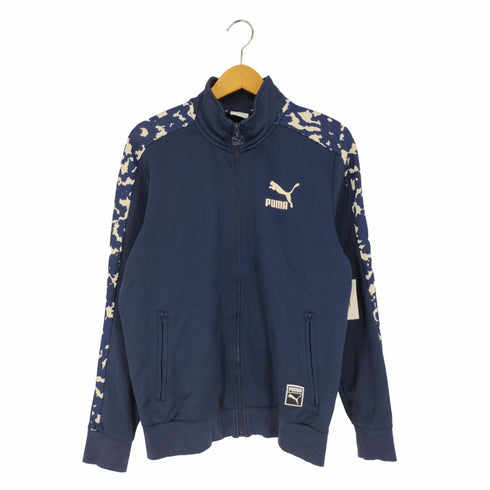 プーマ PUMA ロゴプリント アームアニマル柄ライン トラックジャケット ジャージ メンズ import:M