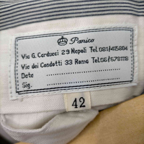 Antonio Panico PANICO Napoli 段返り3Bテーラードセットアップ メンズ 42