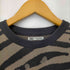 ザラ ZARA アニマルパターンコットンニット メンズ import:M