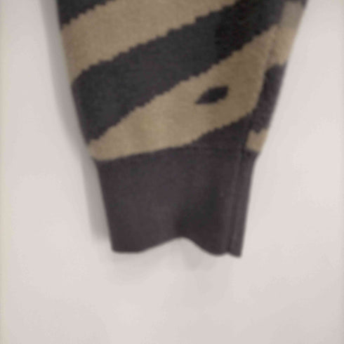 ザラ ZARA アニマルパターンコットンニット メンズ import:M