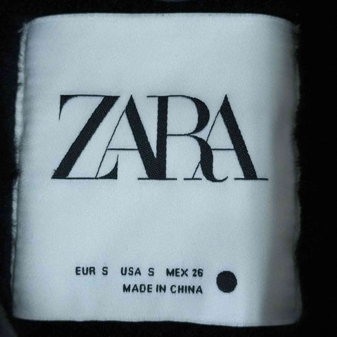 ザラ ZARA フェイクレザー ライダース ムートンジャケット レディース import:S
