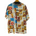 プレイボーイ PLAY BOY グラフィックプリント 総柄メッシュTシャツ メンズ JPN:L