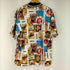 プレイボーイ PLAY BOY グラフィックプリント 総柄メッシュTシャツ メンズ JPN:L