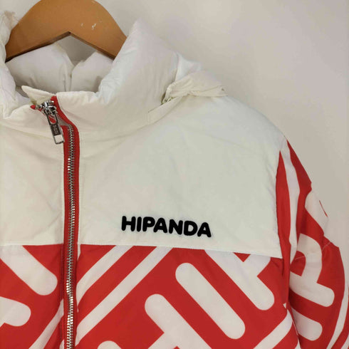 ハイパンダ HIPANDA ロゴプリントダウンジャケット メンズ import:XL