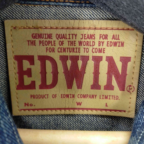 エドウィン EDWIN シンチバックデニムジャケット メンズ JPN:L