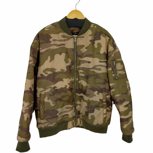 ビーノ Beno EXCLUSIVE LABEL 裏地キルティングカモ柄ボンバージャケット メンズ JPN:L