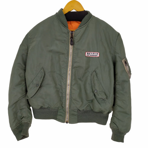 MADE IN USA ALPHA社製 IDEALジップ MA-1ジャケット メンズ LARGE