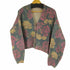 ザラ ZARA FLORAL KNIT JACQUARD CARDIGAN クロップドジャガードカーディガン レディース JPN:M