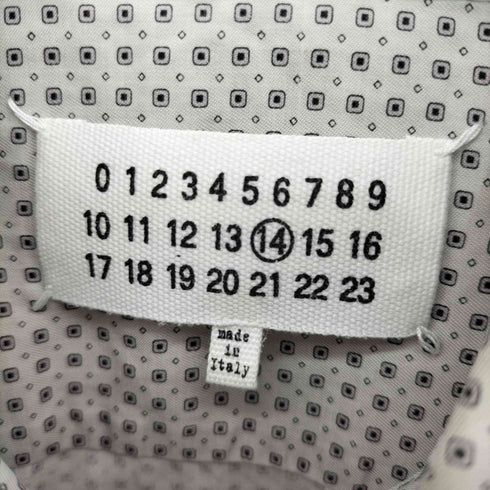 メゾンマルタンマルジェラ Maison Martin Margiela 2012SS 総柄長袖シャツ 比翼ボタン メンズ EUR:46