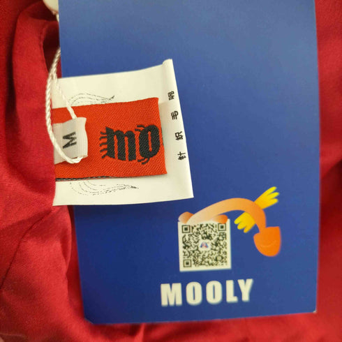 MOOLY 変形ボタン フロッキーフラワープリント セーラーカラージャケット レディース JPN:M