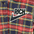 ジョイリッチ JOYRICH ウールチェックレザー切替スタジャン メンズ JPN:L