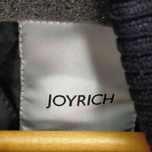 ジョイリッチ JOYRICH ウールチェックレザー切替スタジャン メンズ JPN:L