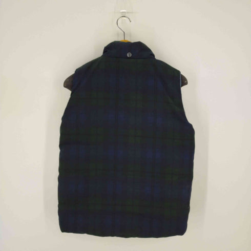 ジョンブル Johnbull グリーンチェックダウンベスト メンズ import:M