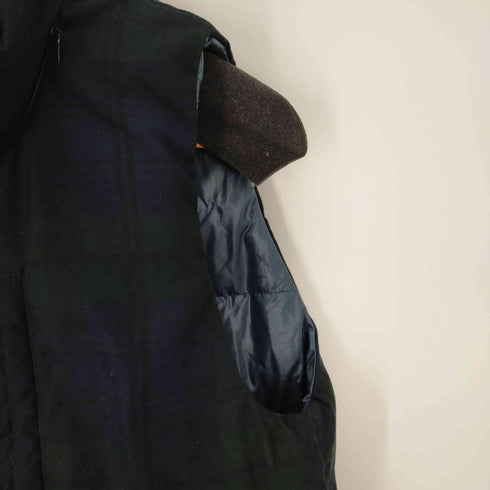 ジョンブル Johnbull グリーンチェックダウンベスト メンズ import:M