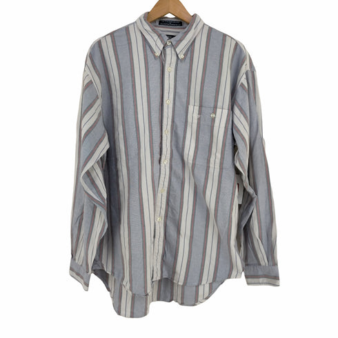 ドッカーズ DOCKERS ストライプ BDシャツ メンズ import:L