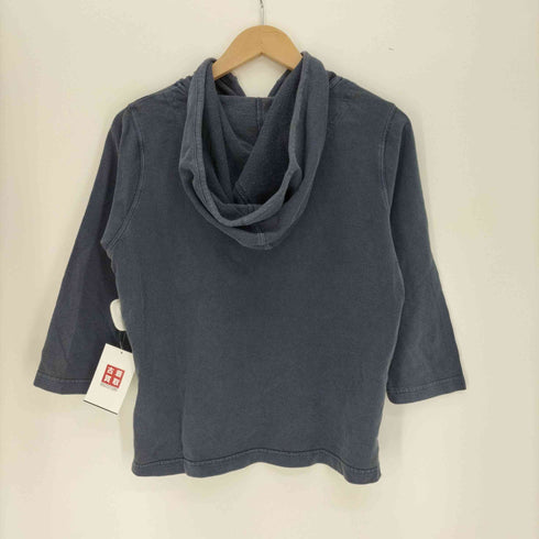 エディーバウアー Eddie Bauer 00S 製品染 ハーフジップ プルオーバー パーカー レディース import:M