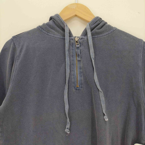 エディーバウアー Eddie Bauer 00S 製品染 ハーフジップ プルオーバー パーカー レディース import:M