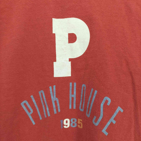 ピンクハウス PINK HOUSE P ロゴ プリント クルーネック L/S Tシャツ レディース