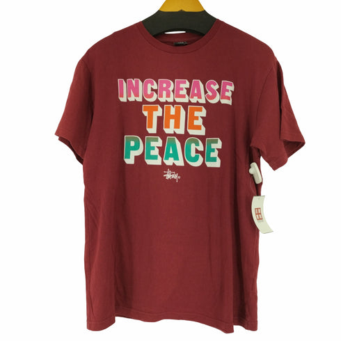 ステューシー Stussy フロントラバープリントTシャツ INCREASE THE PEACE メンズ JPN:L