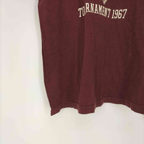 ポロスポーツラルフローレン POLO SPORT RALPH LAUREN バスケット ゴール カレッジ プリント S/S Tシャツ メンズ import:M