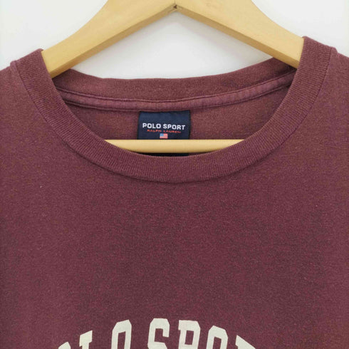 ポロスポーツラルフローレン POLO SPORT RALPH LAUREN バスケット ゴール カレッジ プリント S/S Tシャツ メンズ import:M