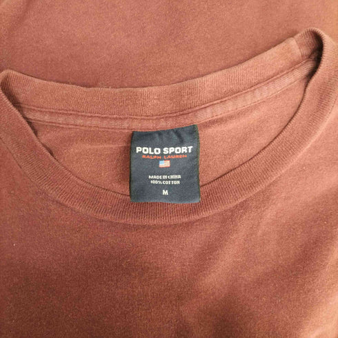 ポロスポーツラルフローレン POLO SPORT RALPH LAUREN バスケット ゴール カレッジ プリント S/S Tシャツ メンズ import:M