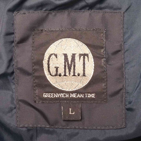 G.M.T カウレザー 切替 ナイロン ダウンジャケット メンズ JPN:L