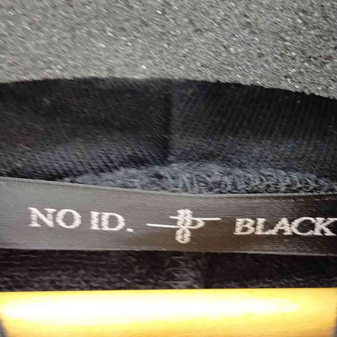 ノーアイディー ブラック NO ID.BLACK サイドジップオーバーサイズS/Sパーカー メンズ 2