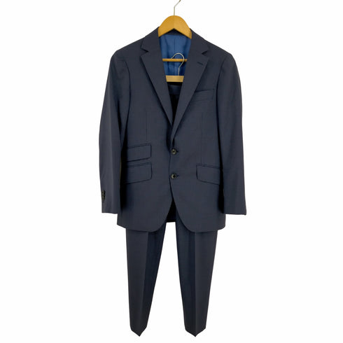 GINZA GLOBAL STYLE ANGELICO チェック 本開き 総裏 センターベント 2Bシングル セットアップ メンズ