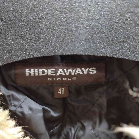 ハイダウェイニコル HIDEAWAYS NICOLE ファーコーデュロイジャケット フードパッカブル メンズ 48