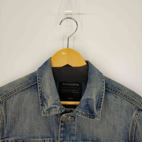 オールセインツ ALLSAINTS Vidal Slim Fit Button Down Denim Jacket メンズ SMALL