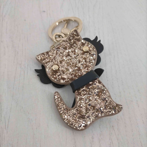 フルラ FURLA スパンコール 猫 チャーム レディース