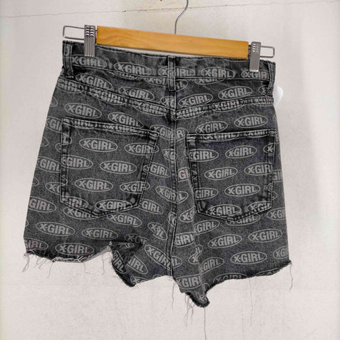 エックスガール X-girl 22SS OVAL LOGO DENIM SHORT PANTS レディース JPN:M