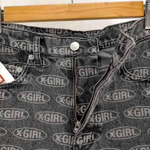 エックスガール X-girl 22SS OVAL LOGO DENIM SHORT PANTS レディース JPN:M