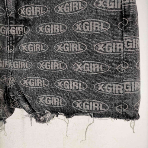 エックスガール X-girl 22SS OVAL LOGO DENIM SHORT PANTS レディース JPN:M