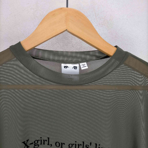 エックスガール X-girl SHEER L/S TOP レディース JPN:M