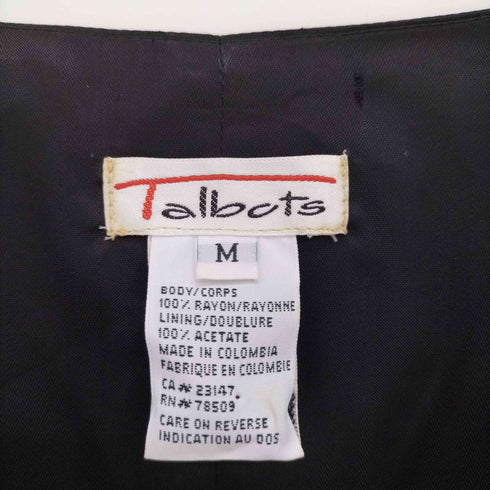 タルボット TALBOTS チェリー チェック プリント ジレ ベスト レディース import:M